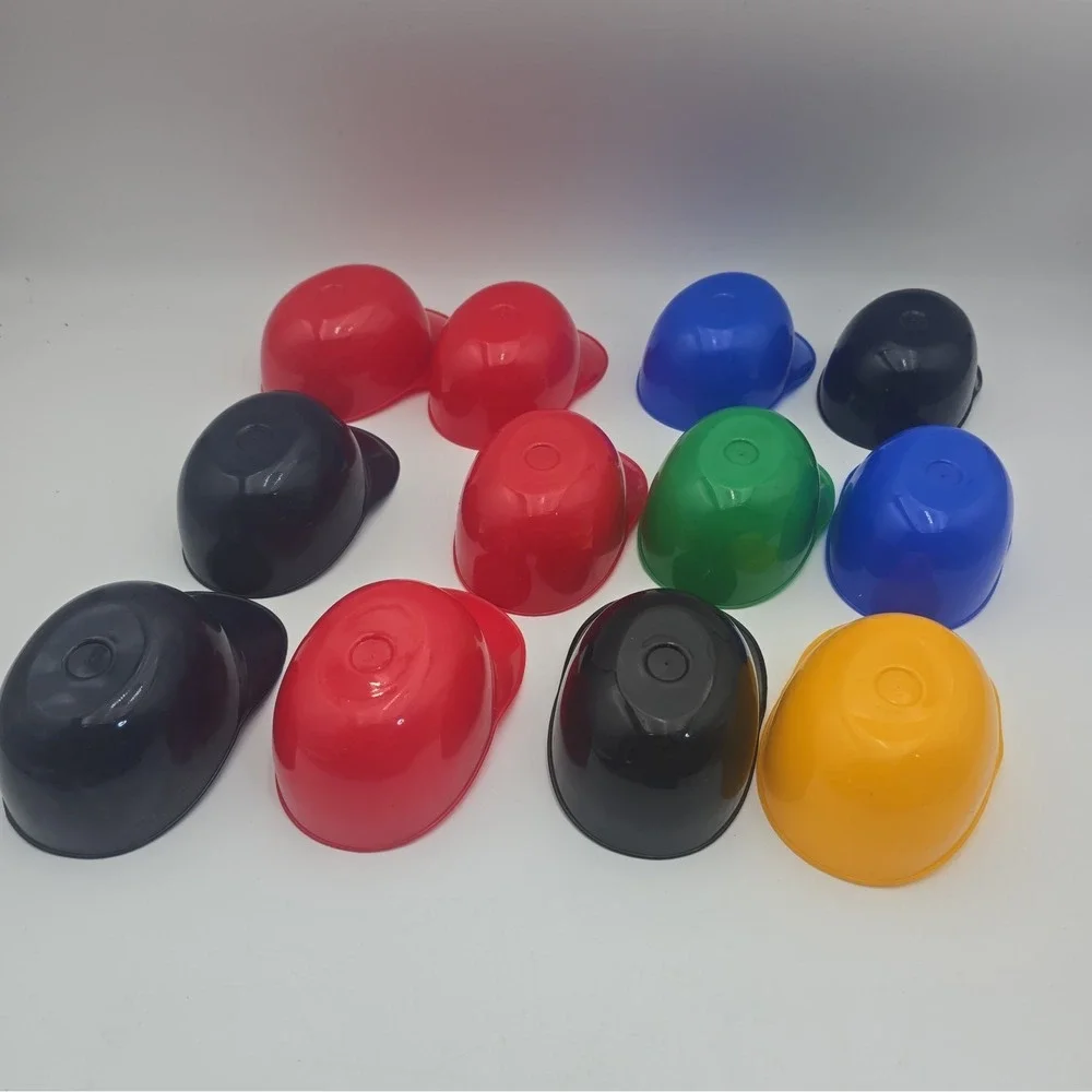 Vintage LEICH Mixed Lot Of 12 Plastic MLB Batting Helmets Souvenirs Collection